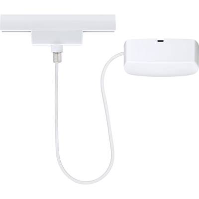 Ein weißer elektronischer Sensor mit Kabel, vermutlich zur Sicherheitsüberwachung oder Detektion, auf weißem Hintergrund.