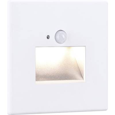 Wandmontierte LED-Leuchte mit Bewegungsmelder und warmem Licht. Ideal für Flure und Treppen zur Sicherheitsbeleuchtung in der Nacht.