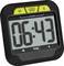 Ein digitaler Timer zeigt '06:43'. Zwei gelbe Tasten oben zum Starten/Stoppen und Löschen.