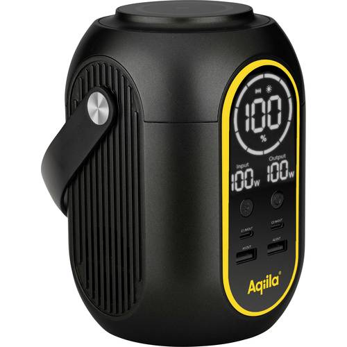 Aqiila S140 Powerstation 54 Ah Li-Ion USB-A, USB-C®, Wireless Charging Schwarz LED Taschenlampe, Statusanzeige, gleichze...