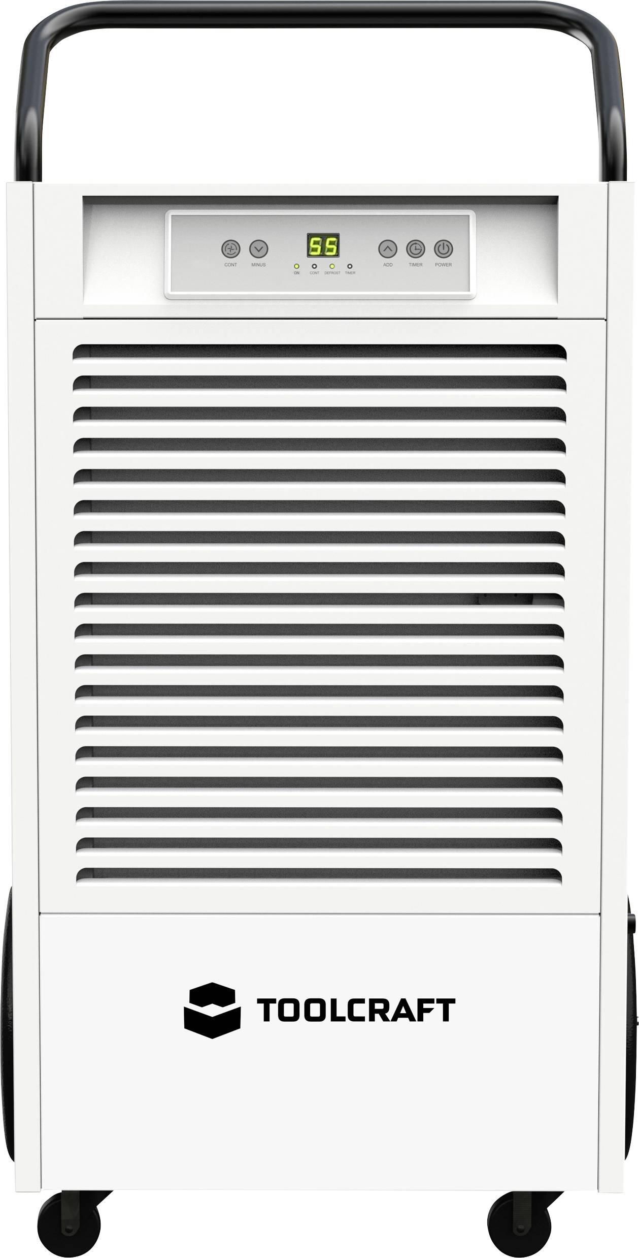 TOOLCRAFT Luftentfeuchter 120 m² 1260 W 90 l/Tag Weiß