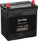 'GS Yuasa' Autobatterie, Modell HJ-S34B20R, 12 Volt, 35 Ah, 272 A, für mittlere bis kleine Fahrzeuge, mit roten Klemmen.