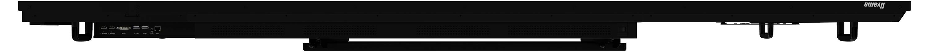 Ein schwarzes elektronisches Gerät mit schlankem Profil, das einen Griff und mehrere Bedienungstasten aufweist, höchstwahrscheinlich ein Videoabspielgerät oder ähnliche Ausrüstung.