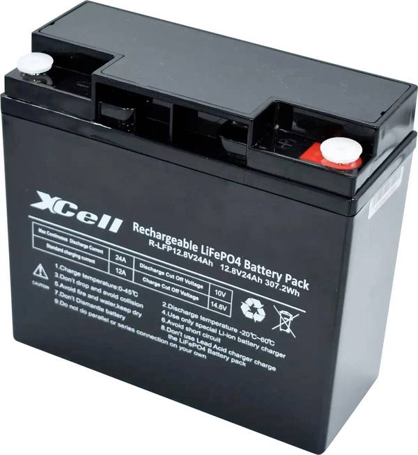 XCell LFP1224 Spezial-Akku LiFePo-Block Schraubkontakt LiFePO 4 12.8 V 24 Ah 1 St.