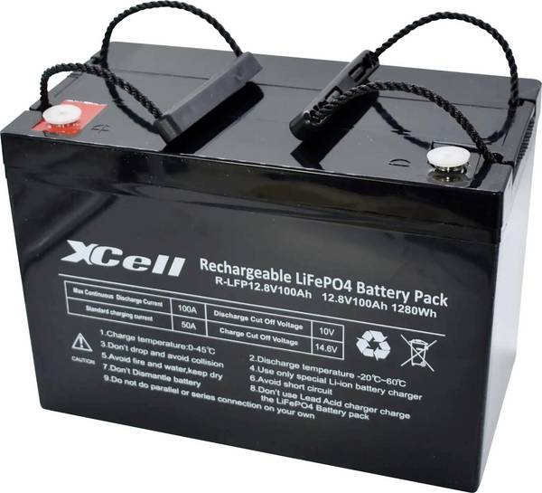 XCell LFP12100 Spezial-Akku LiFePo-Block Schraubkontakt LiFePO 4 12.8 V 100 Ah 1 St.