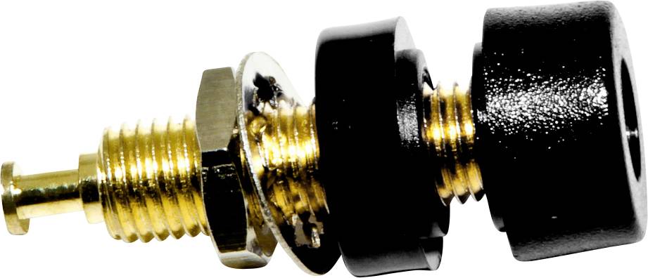 Mueller Electric BU-P2854-0 Banaanstekker Zwart 10 stuk(s)