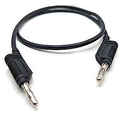 Ein schwarzes Audiokabel mit zwei 6,3-mm-Klinkensteckern, geeignet für Musikinstrumente oder Audioausstattung.