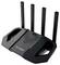 Schwarzer WLAN-Router mit vier Antennen, markiert mit 'ASUS' und 'TUF Gaming'.
