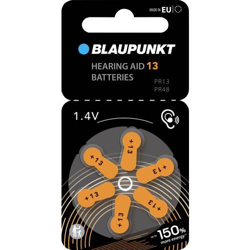 Blaupunkt Hörgerätebatterie PR48-13 6 St. Zink-Luft