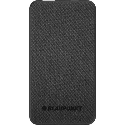 Powerbank von Blaupunkt in schwarzer Stoffoptik.