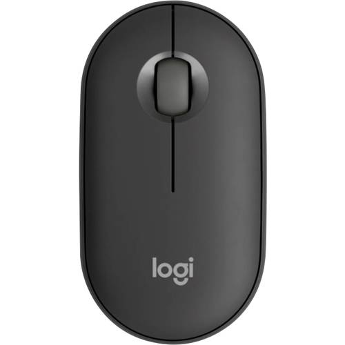 Thumbnail - Logitech Pebble Mouse 2 M350s Maus Bluetooth® Optisch Graphit 3 Tasten 400 dpi, 4000 dpi Integriertes Scrollrad