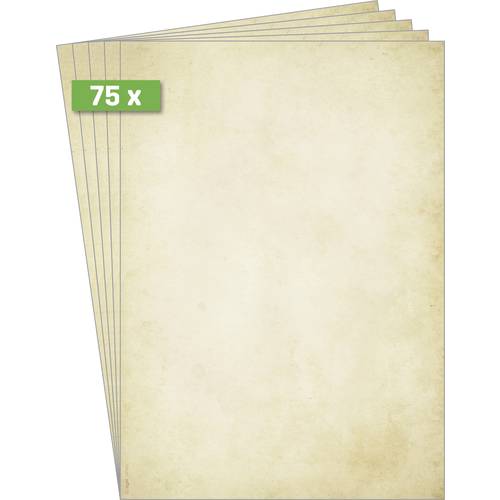 Sigel DP983 Vintage Motivpapier Set DIN A4 90 g/m² Beige 75 Blatt