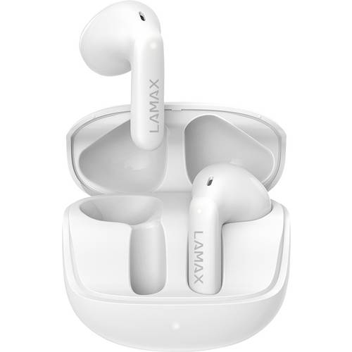 Lamax Tones1 In Ear Headset Bluetooth® Stereo Weiß Batterieladeanzeige, Ladecase, Lautstärkeregelung, Schweißresistent, ...