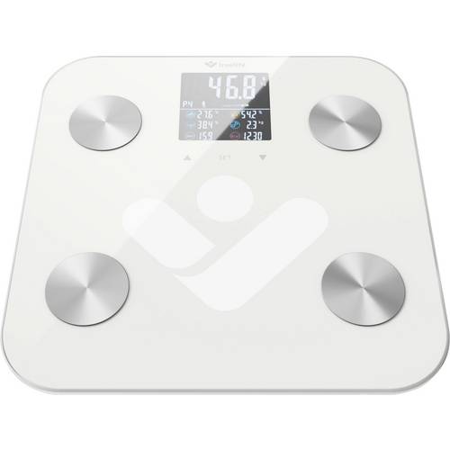 truelife FitScale W6 BT Personenwaage digital Wägebereich (max.)=180 kg Weiß, Grau Mit Bluetooth
