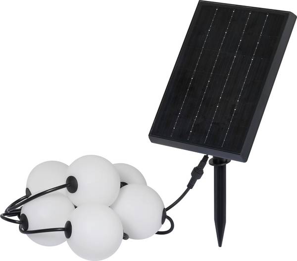 Sygonix SY-6662320  Solar-Lichterkette      2.4 W Weiß, Schwarz