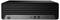 Ein schwarzer HP EliteDesk Desktop-PC, horizontal gelagert, mit mehreren USB-Anschlüssen und SD-Kartenleser an der Vorderseite.