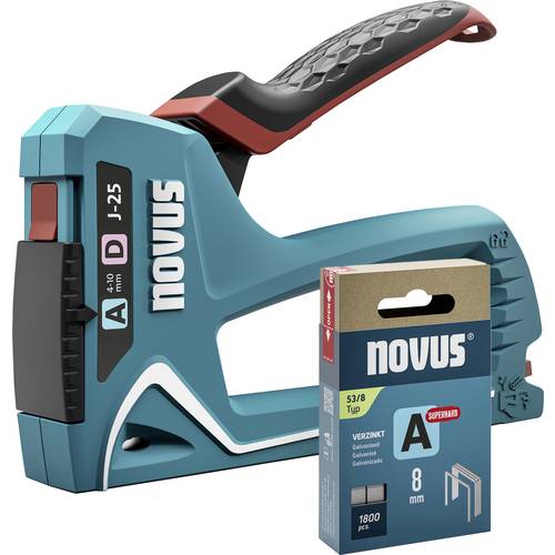 Thumbnail - Novus Tools J-25 030-0459 Handtacker Klammerntyp Typ 53, Typ 53F, Typ 37, Typ 11 Klammernlänge 4 - 10 mm