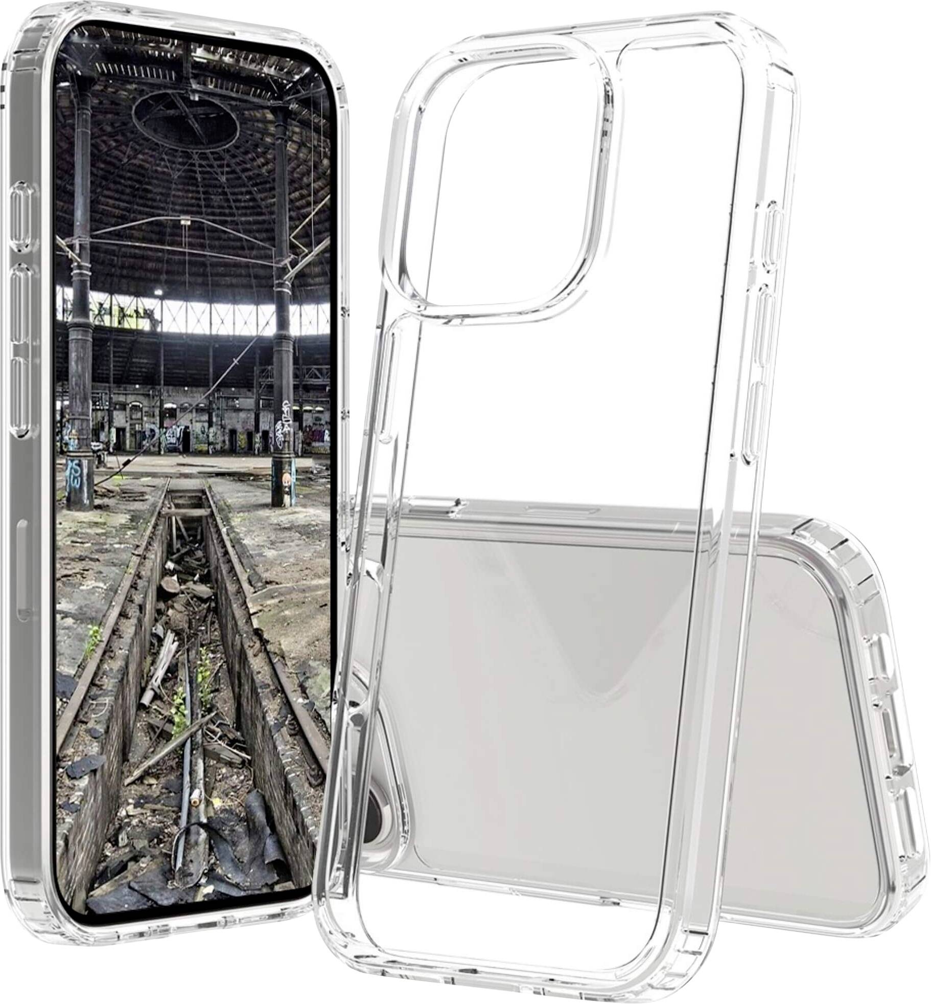 JT Berlin BackCase Pankow Clear Backcover Apple iPhone 16 Pro Transparent Induktives Laden 11088