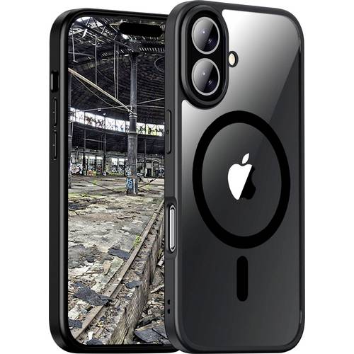 Thumbnail - JT Berlin BackCase Pankow Hybrid Backcover Apple iPhone 16 Plus Schwarz, Transparent MagSafe kompatibel 11099