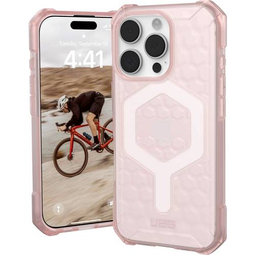 Urban Armor Gear Essential Armor MagSafe Case Backcover Apple iPhone 16 Pro Rose, Transparent MagSafe kompatibel 1144481...