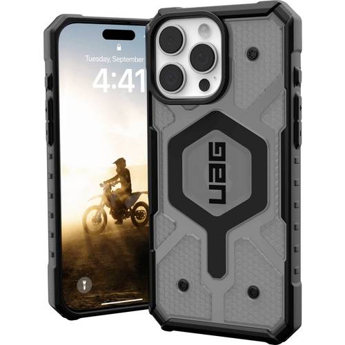 Urban Armor Gear Pathfinder MagSafe Case Backcover Apple iPhone 16 Pro Max Grau, Transparent MagSafe kompatibel 11446511...