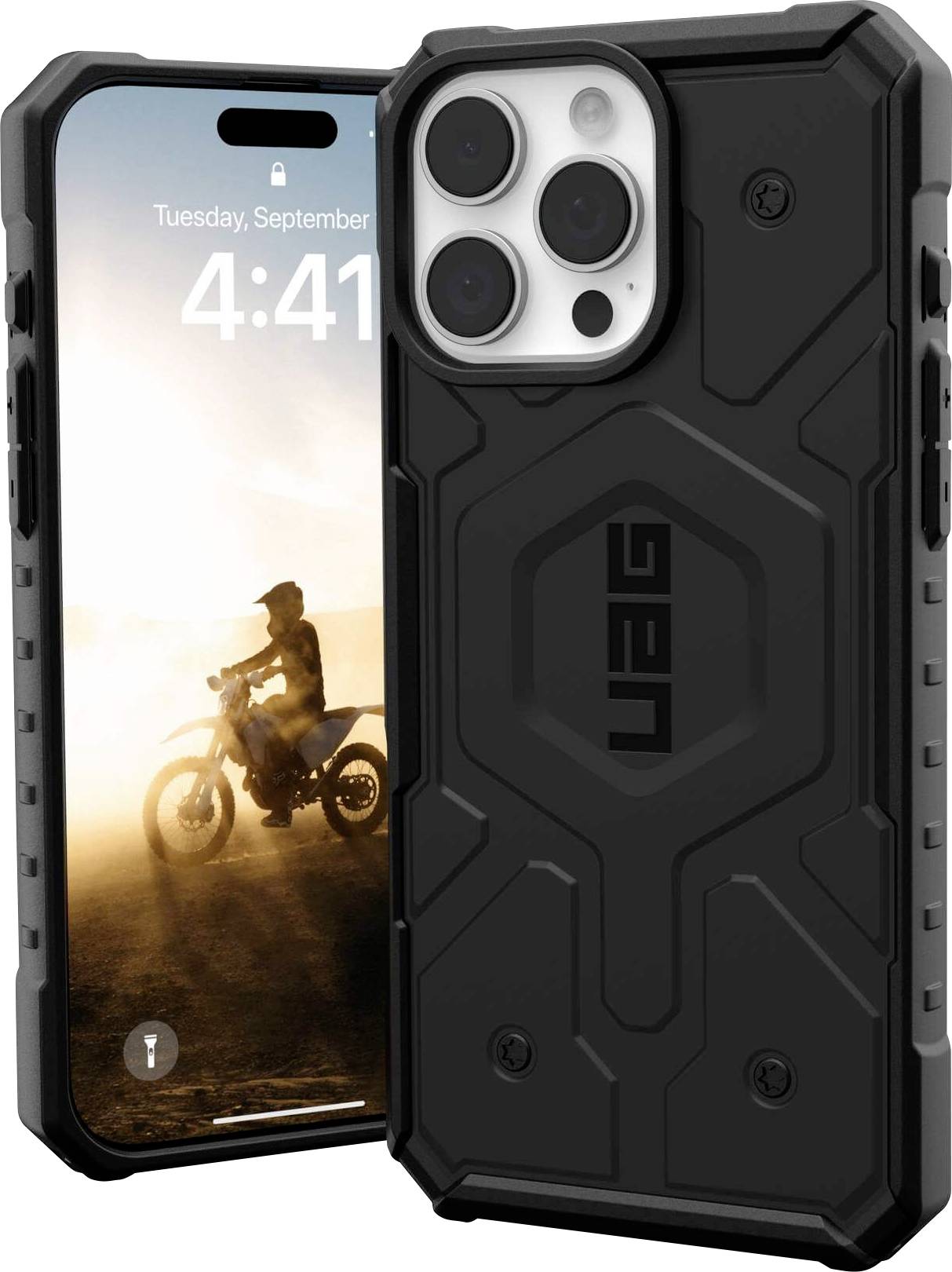 Urban Armor Gear Pathfinder MagSafe Case Backcover Apple iPhone 16 Pro Max Schwarz MagSafe kompatibel 114469114040