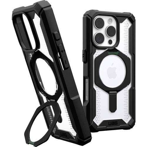 Urban Armor Gear Plasma XTE MagSafe Kickstand Case Backcover Apple iPhone 16 Pro Schwarz, Transparent MagSafe kompatibel...