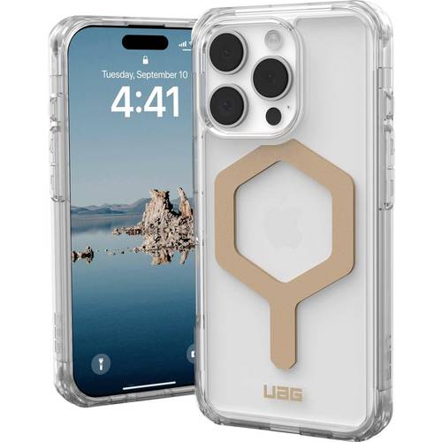 Urban Armor Gear Plyo MagSafe Case Backcover Apple iPhone 16 Pro Ice, Transparent, Gold MagSafe kompatibel 114480114381