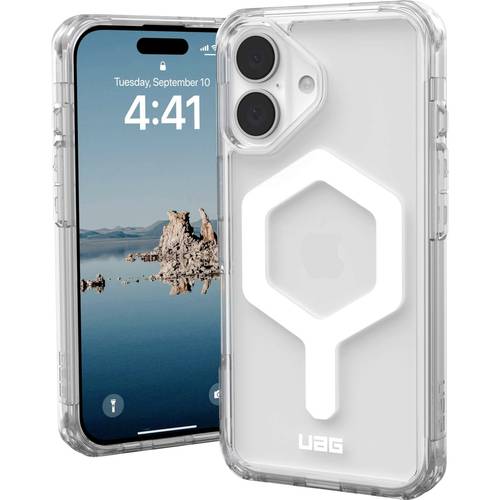 Urban Armor Gear Plyo MagSafe Case Backcover Apple iPhone 16 Ice, Transparent, Weiß MagSafe kompatibel 114482114341