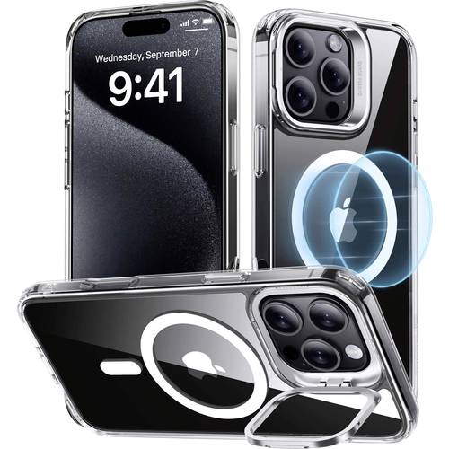 ESR Classic Hybrid HaloLock Case + Stash Stand Backcover Apple iPhone 16 Pro Max Transparent MagSafe kompatibel 1A750010...