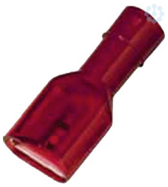 Intercable 180855 Flachsteckhülse Steckbreite: 6.30 mm Steckdicke: 0.80 mm Vollisoliert Rot 1 St.
