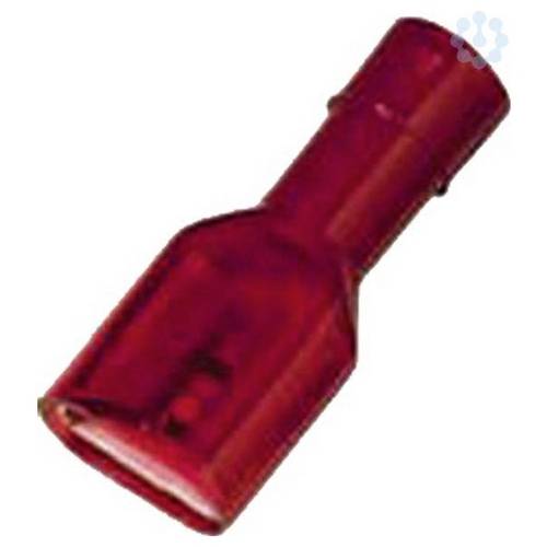 Thumbnail - Intercable 180855 Flachsteckhülse Steckbreite: 6.30 mm Steckdicke: 0.80 mm Vollisoliert Rot 1 St.