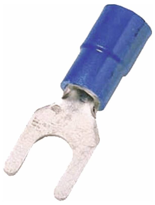 Intercable 180899 Gabelkabelschuh 1.50 mm² 2.50 mm² Teilisoliert Blau 1 St.