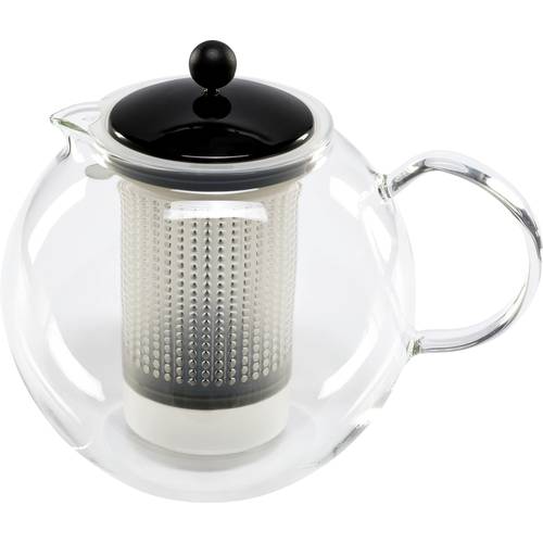 Thumbnail - bodum ASSAM F/PLST 1 Liter Teebereiter Transparent, Schwarz