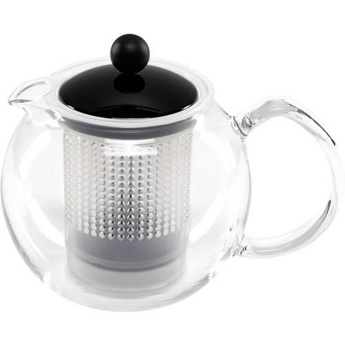 bodum ASSAM F/PLST 1 Liter Teebereiter Transparent, Schwarz
