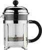 bodum PRESS CHAMBORD Kaffeebereiter Transparent, Chrom Fassungsvermögen Tassen=4 Glaskanne
