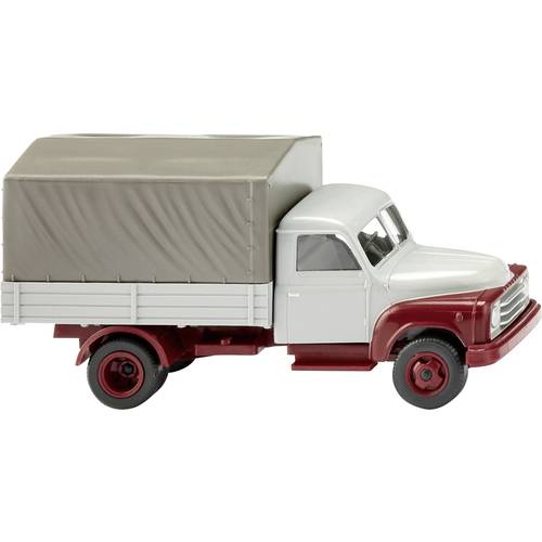 Wiking 034504 H0 LKW Modell Hanomag L 28 Pritsche - fenstergrau
