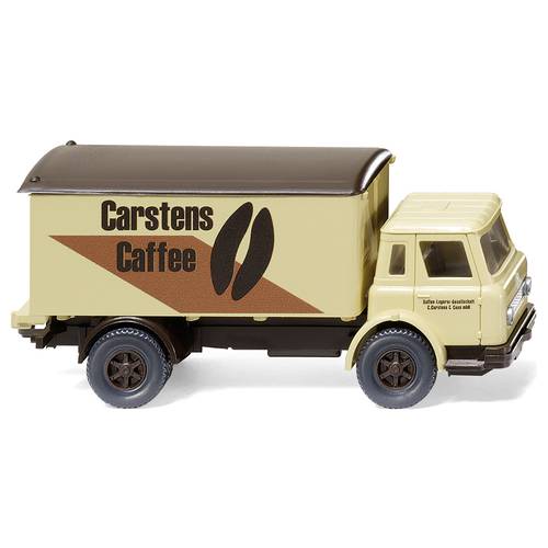 Wiking 044602 H0 LKW Modell Harvester Koffer-Lkw Carstens Caffee
