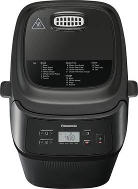 Panasonic SD-PN100 Mini Brotbackautomat Timerfunktion, 18 Automatikprogramme 400 g Schwarz