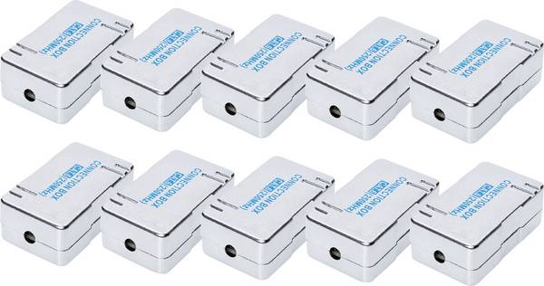 Digitus RJ45 Netzwerk Adapter CAT 6 [1x RJ45-Buchse - 1x RJ45-Buchse]  Grau, Grau-Blau 10 St.