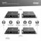 'Produktabbildung des DS-55342 HDMI-Extender-Sets von Digitus, bestehend aus Sender und Empfänger für 4K/120Hz, 30 m Reichweite.'