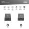 Ein HDMI-Repeater von Digitus mit einem Eingangs- und Ausgangsanschluss. Unterstützt 8K/60 Hz Auflösung, HDR, und HDCP 2.3.