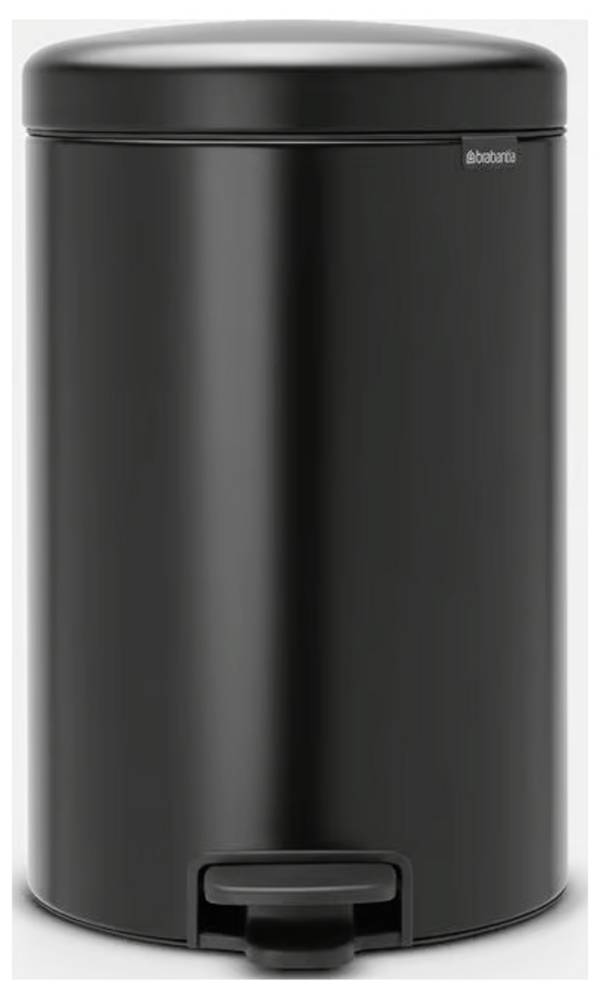 NewIcon Treteimer 20L matt schwarz