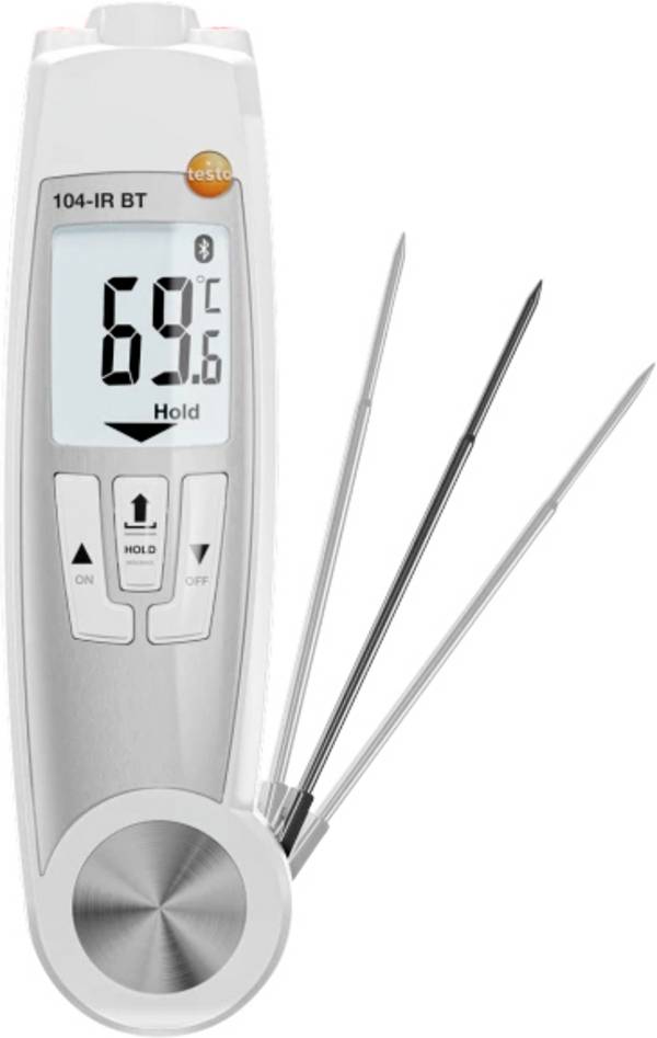 testo 0560 1045 60 Infrarothermometer und Einstichthermometer (HACCP)  Messbereich Temperatur -50 bis 250 °C Fühler-Typ NTC HACCP-konform, IP65