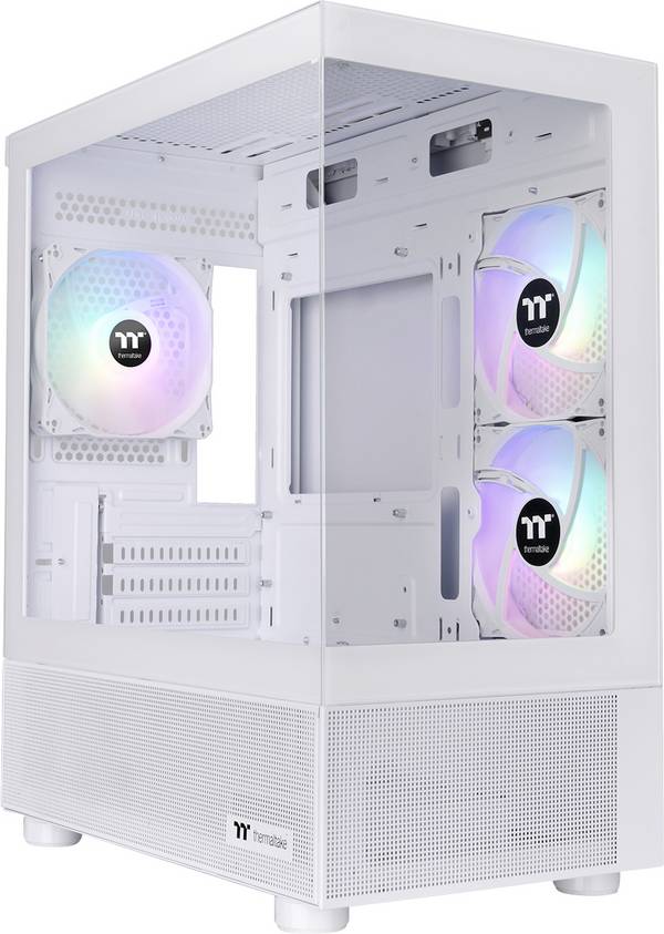 Thermaltake View 170 TG ARGB Snow White Micro-Tower PC-Gehäuse  Weiß