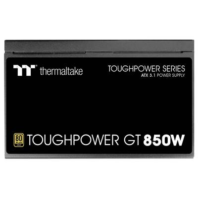 'Schwarzes Thermaltake Toughpower GT 850W Netzteil, ATX 3.1, 80 Plus Gold Zertifizierung.'