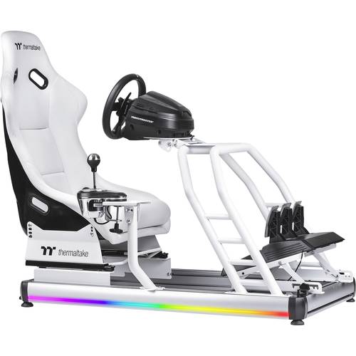 Thermaltake GR500 Snow Racing Simulator Cockpit Rennsitz Weiß