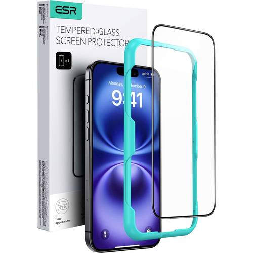 ESR Tempered-Glass Displayschutzglas Apple iPhone 16, iPhone 15 1 St. Anti-Fingerprint, kratzfest 1D73300201
