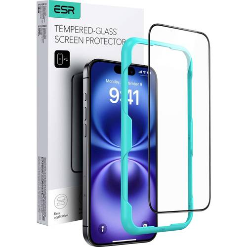 ESR Tempered-Glass Displayschutzglas Apple iPhone 16 Plus, iPhone 15 Plus 1 St. Anti-Fingerprint, kratzfest 1D73400201