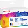 Edding Druckerpatrone ersetzt Brother LC3219XL BKCMY Kompatibel Kombi-Pack Schwarz, Cyan, Magenta, Gelb EDD-587 18-587-01